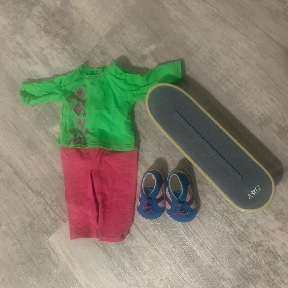 American Girl Skateboard Accessory Set